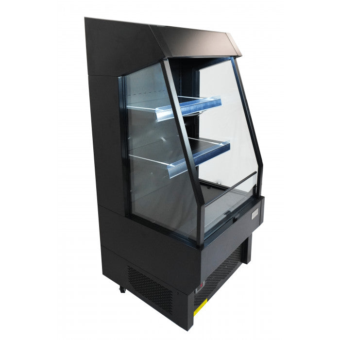 Vitrine réfrigérée professionnelle 165 litres - Noir 660x710x1470 mm 0.5 kW Combisteel - vue 2 - Vitrine réfrigérée murale pro CHR - Cuistéo