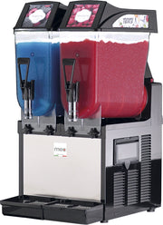 Machine à granité - 2 cuves 12L - 1050W - 390x510x820mm - LED - Mec