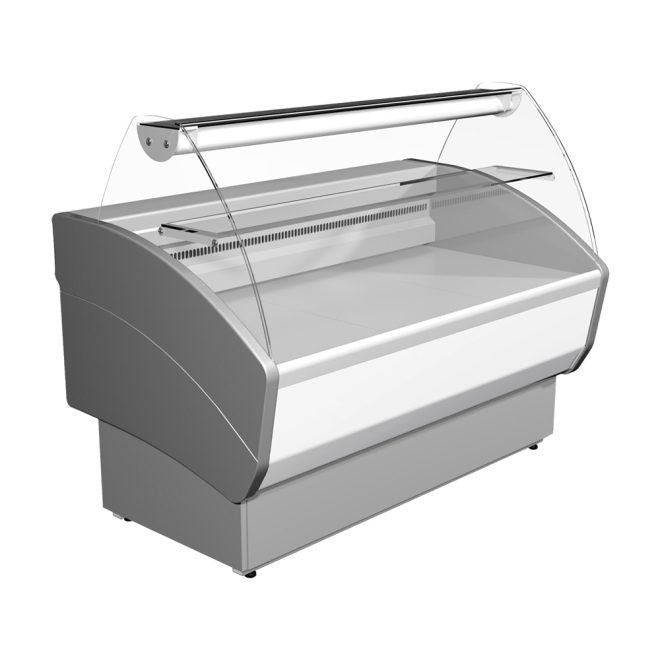 Vitrine réfrigérée positive - Blanche - 1770x830x1135mm - 0/+7°C - Mec