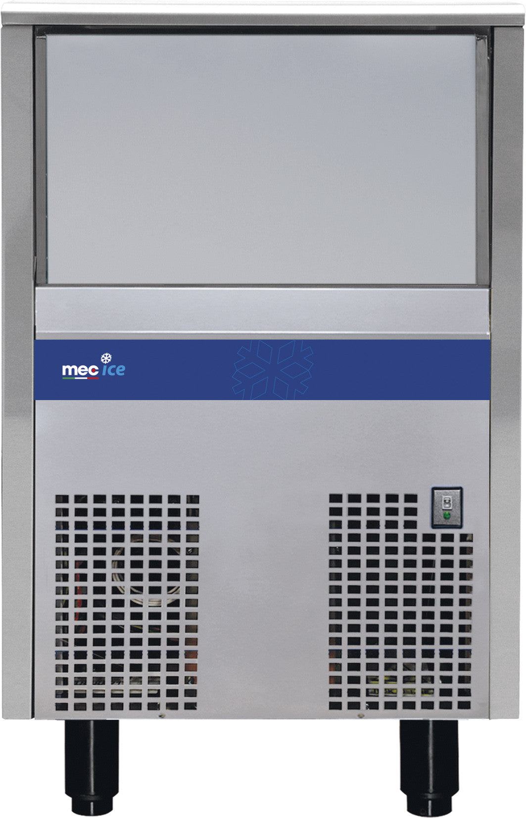 Machine à glaçons pleins - 134kg/24h - Cubes 22g - Réserve 60kg - 930x565x915mm - R290 - Mec