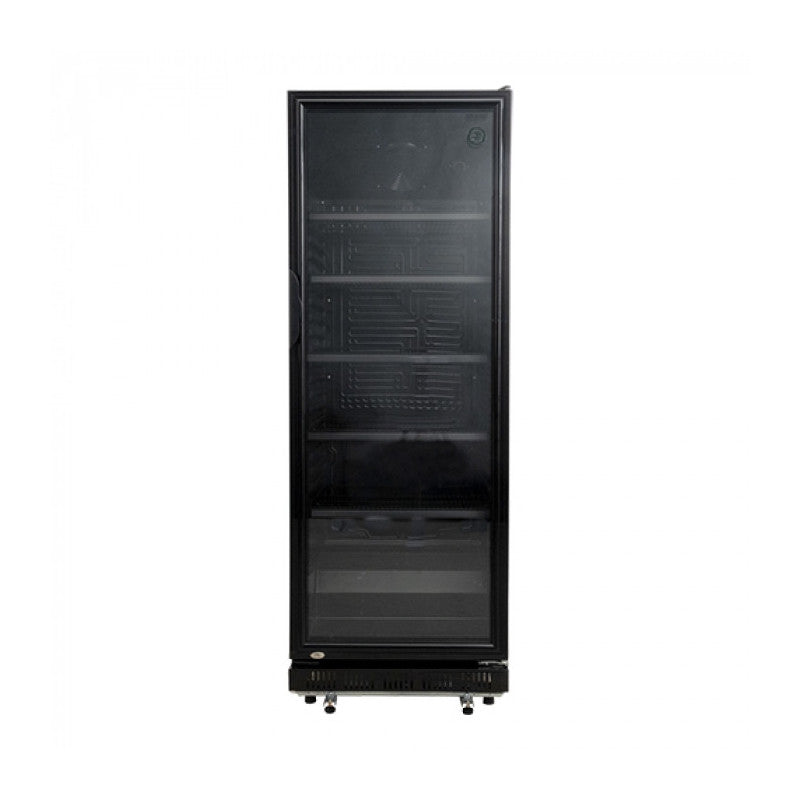 Réfrigérateur Professionnel 347 litres avec Double Porte Vitrée et Grilles Réglables - Exquisit
