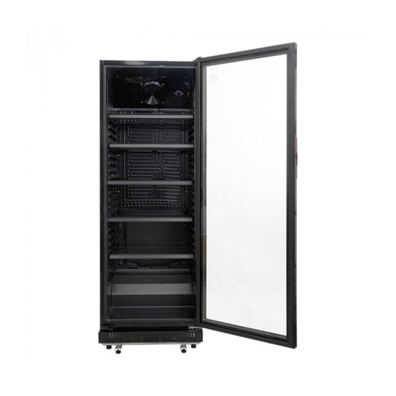 Réfrigérateur Professionnel 347 litres avec Double Porte Vitrée et Grilles Réglables - Exquisit