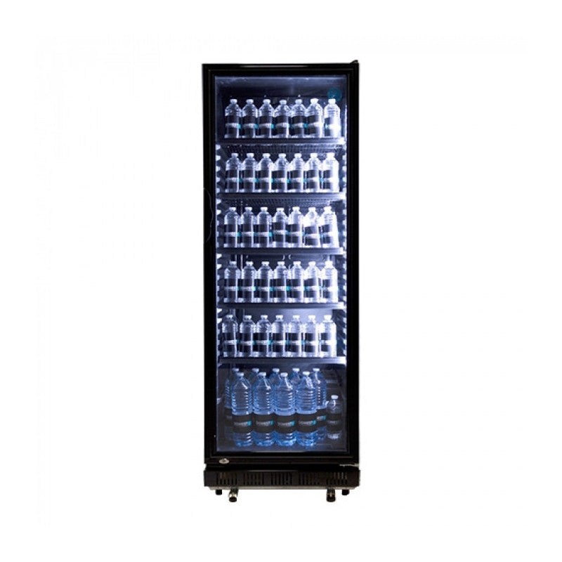 Réfrigérateur Professionnel 347 litres avec Double Porte Vitrée et Grilles Réglables - Exquisit