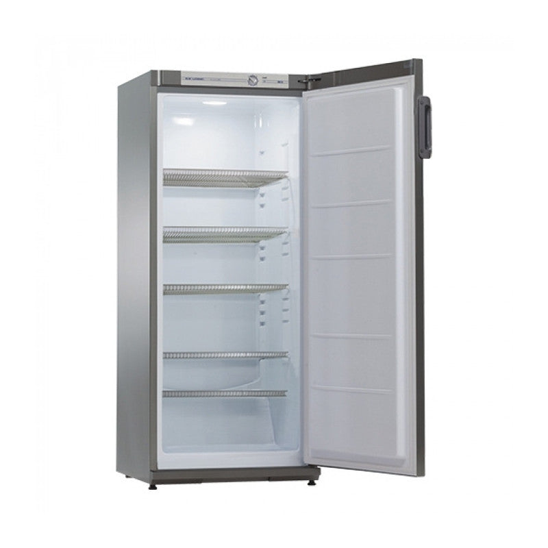 Réfrigérateur Inox 254L avec 6 Casiers Ajustables Dégivrage Automatique et Faible Consommation - Exquisit