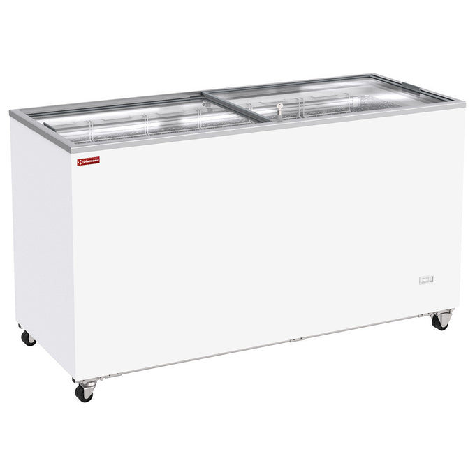 Conservateur bahut, 503 litres, couvercles coulissants sur roulettes - Diamond