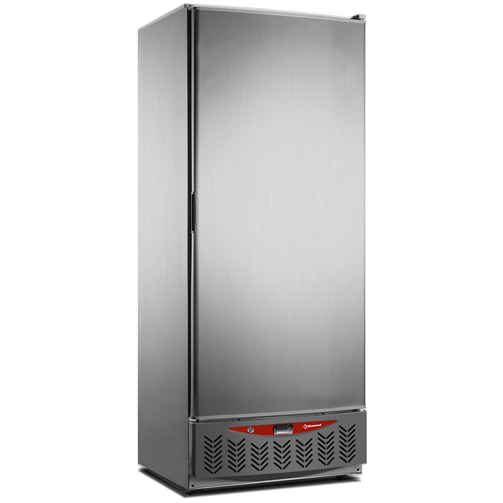 Frigo ventilé inox 525L GN2/1 + 600x400 porte réversible classe énergétique C - Diamond