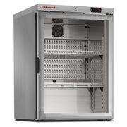 Frigo ventilé vitré 150L en acier inox AISI 304 éclairage LED classe B - Diamond