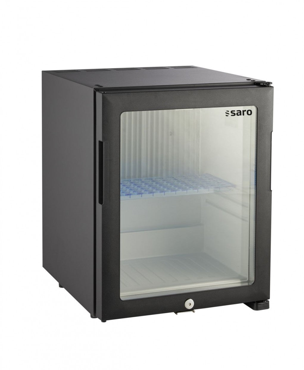 Minibar 28 Litres avec Porte Vitrée Éclairage LED Réglage Numérique - Saro