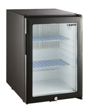 Minibar vitré 36L avec refroidissement par absorption 2 étagères réglables éclairage LED - Saro