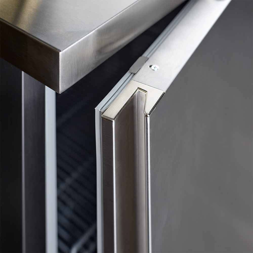 Armoire congélateur statique 400L -16°/-22°C acier inox porte réversible régulation électronique - Diamond