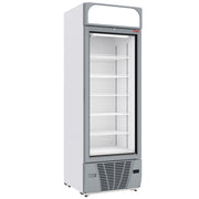 Vitrine ventilée négative 496L avec 6 niveaux éclairage LED caisson lumineux blanc - Diamond