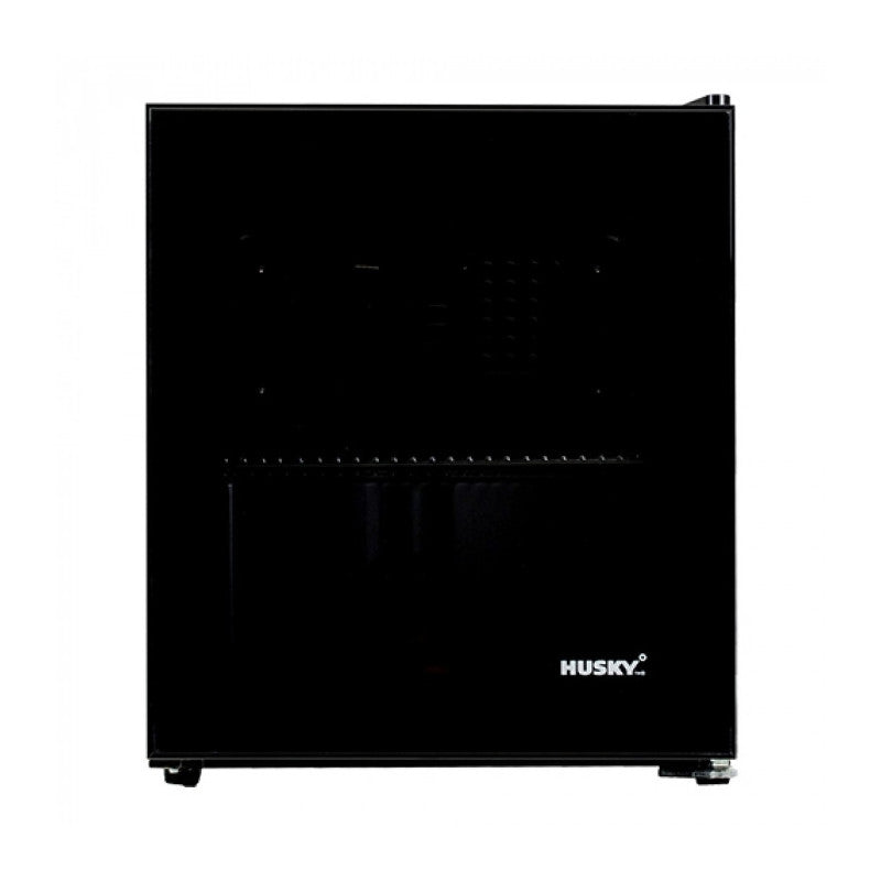 Mini Réfrigérateur 46 Litres avec Porte en Verre Double Paroi Dégivrage Automatique 40 dB - Husky