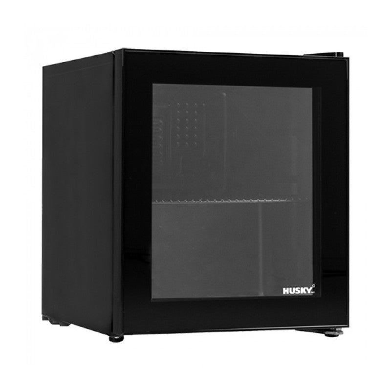 Mini Réfrigérateur 46 Litres avec Porte en Verre Double Paroi Dégivrage Automatique 40 dB - Husky