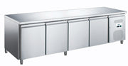 Table réfrigérée positive - 4 portes - 2230x700x850mm - -2/+8°C - Mec