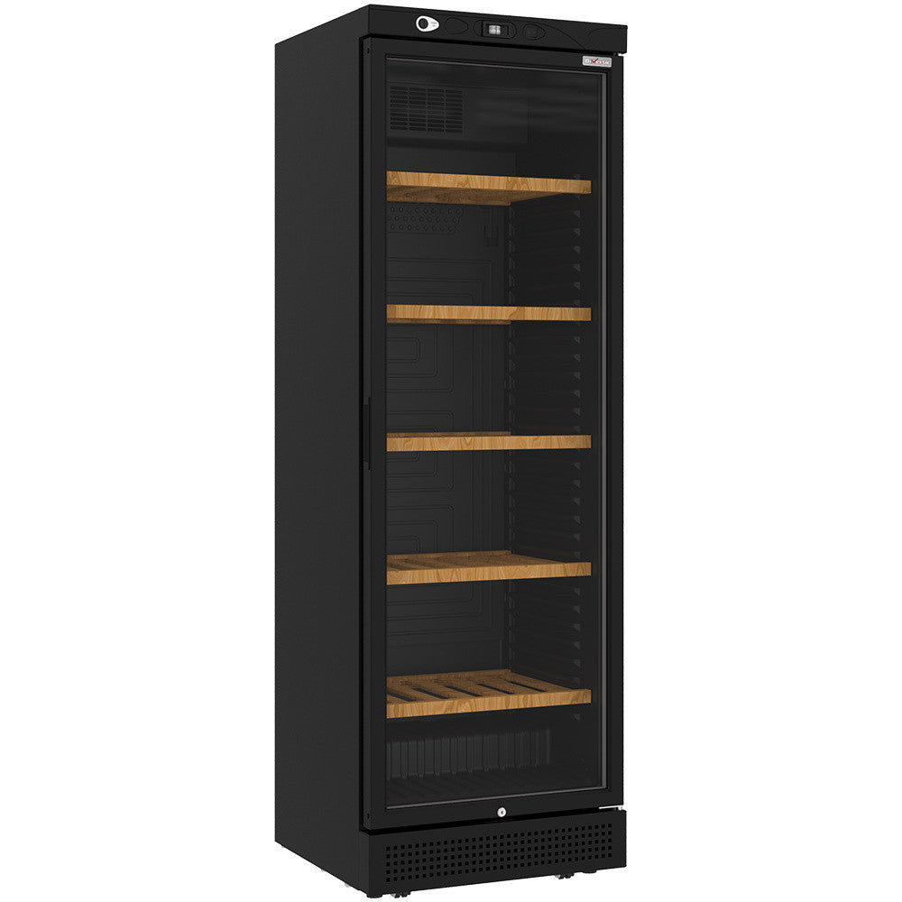 Vitrine cave à vins ventilée 382 litres - 5 niveaux - NOIRE - Diverso