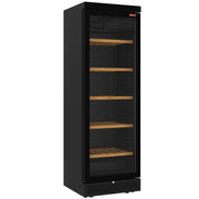 Vitrine cave à vins ventilée 382 litres - 5 niveaux - sans cadre - NOIRE - Diamond