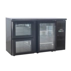 Arrière bar avec 1 porte vitrée et 2 tiroirs - Saro