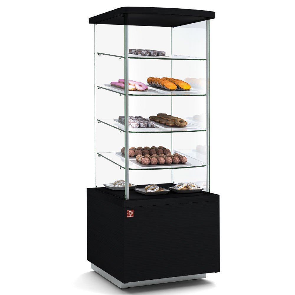 Meuble neutre avec vitrine présentation haute - Diamond