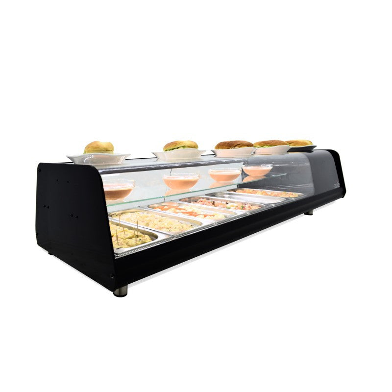 Vitrine réfrigérée - 8 plaques GN1/3 - Pour tapas - Arilex