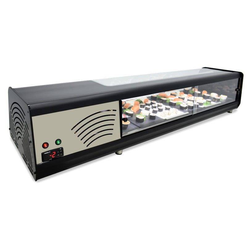 Vitrine réfrigérée - 6 bacs GN1/3 - Pour sushi - Réf 6VTG VISION SUSHI - Arilex
