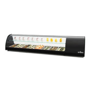Vitrine réfrigérée - 8 bacs GN1/3 - Double étages - Pour tapas - Couleur noire - Arilex
