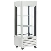 Vitrine "FULL vitrée" 440 Lt., 1 niveau + 2 étagères, ventilée - WINE - BLANC - Diamond