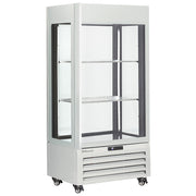 Vitrine "FULL vitrée" 600 Lt., 1 niveau + 2 étagères, ventilée - WINE - BLANC - Diamond