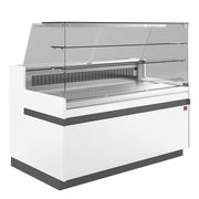 Comptoir vitrine réfrigéré ventilé blanc - Diamond
