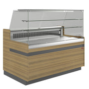 Comptoir vitrine réfrigéré ton bois - Diamond
