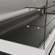 Comptoir vitrine réfrigéré bois foncé - Diamond