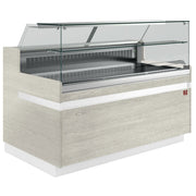 Comptoir vitrine réfrigéré ton bois clair - Diamond