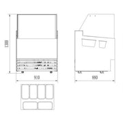 Vitrine à crème glacée Komodo 6x5l - Combisteel