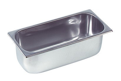 Bac pour crème glacée inox 5 litres 165x360x120 mm Combisteel - bacs et couvercles à glace professionnel CHR - matériel cuisine pro - Cuistéo
