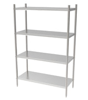 Étagère démontable 4 niveaux 1200x500x1800 inox 50 L Combisteel - Rayonnage de Chambre Froide professionnel CHR - matériel cuisine pro - Cuistéo