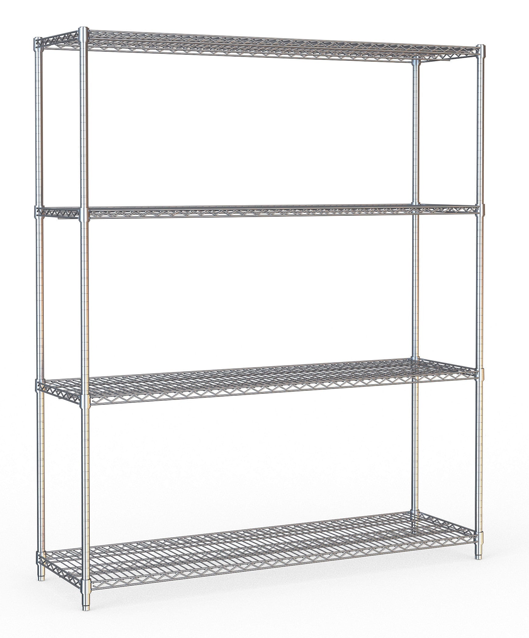 Étagères 4 niveaux 1500 démontable inox 1500x450x1800 mm 250 L Combisteel - Rayonnage de Chambre Froide professionnel CHR - matériel cuisine pro - Cuistéo
