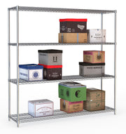 Étagères 4 niveaux 1800 démontable inox 1800x450x1800 mm 250 L Combisteel - vue 2 - Rayonnage de Chambre Froide pro CHR - Cuistéo