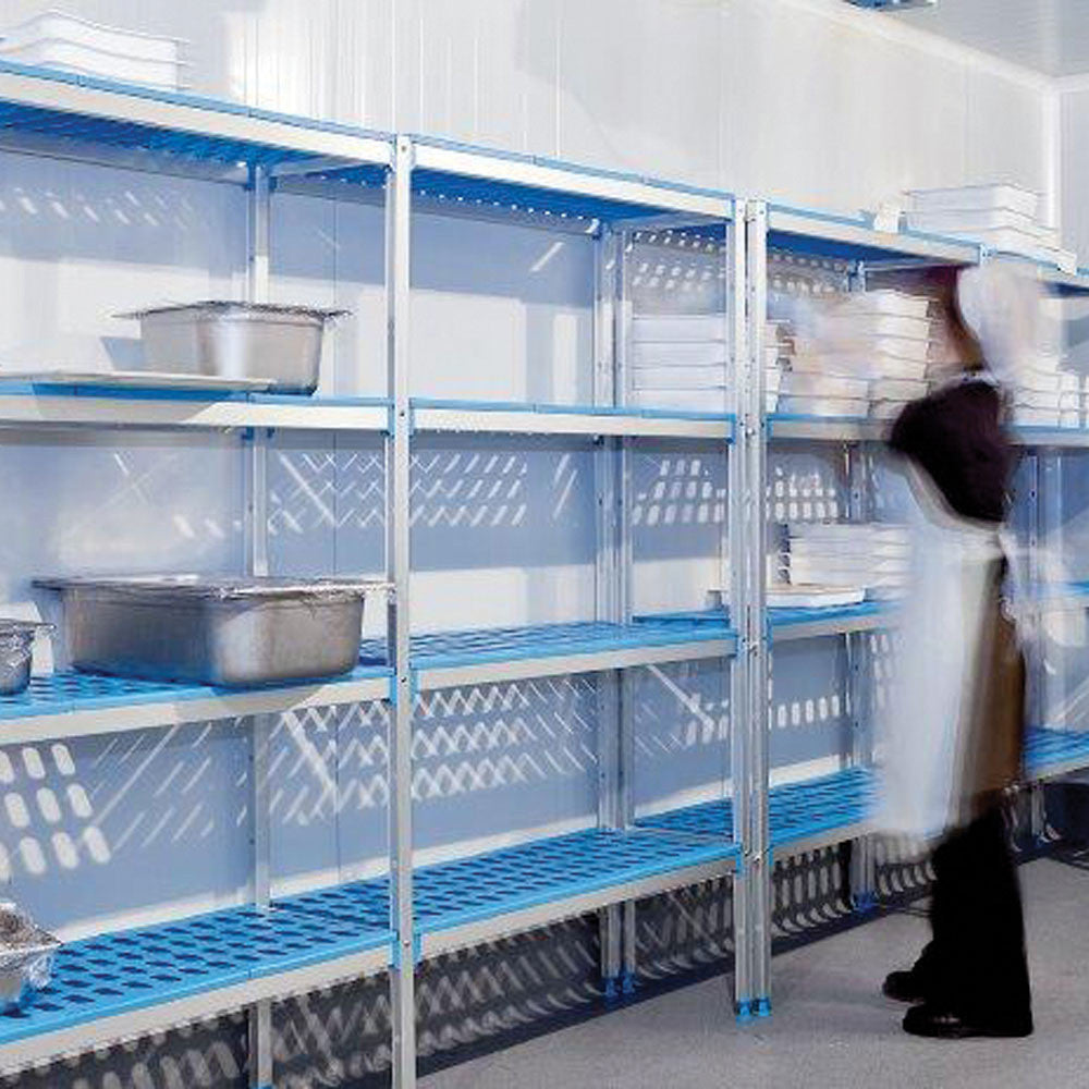 Rayonnage linéaire en aluminium GN 4 niv. - Diamond