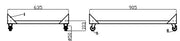 Support pour saladette 2 portes 905x638x103 mm Combisteel - Accessoire réfrigération professionnel CHR - matériel cuisine pro - Cuistéo
