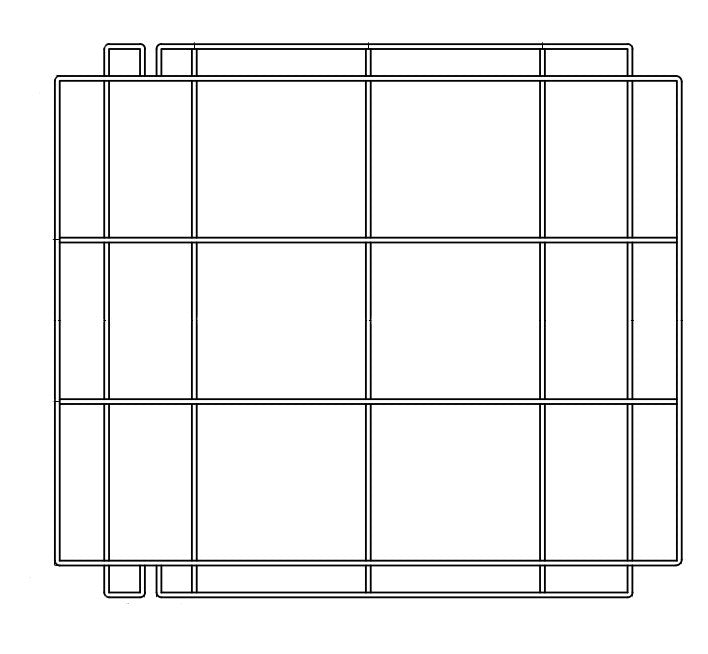 Grille de support en acier inox 572x648x10 mm Combisteel - Accessoire réfrigération professionnel CHR - matériel cuisine pro - Cuistéo