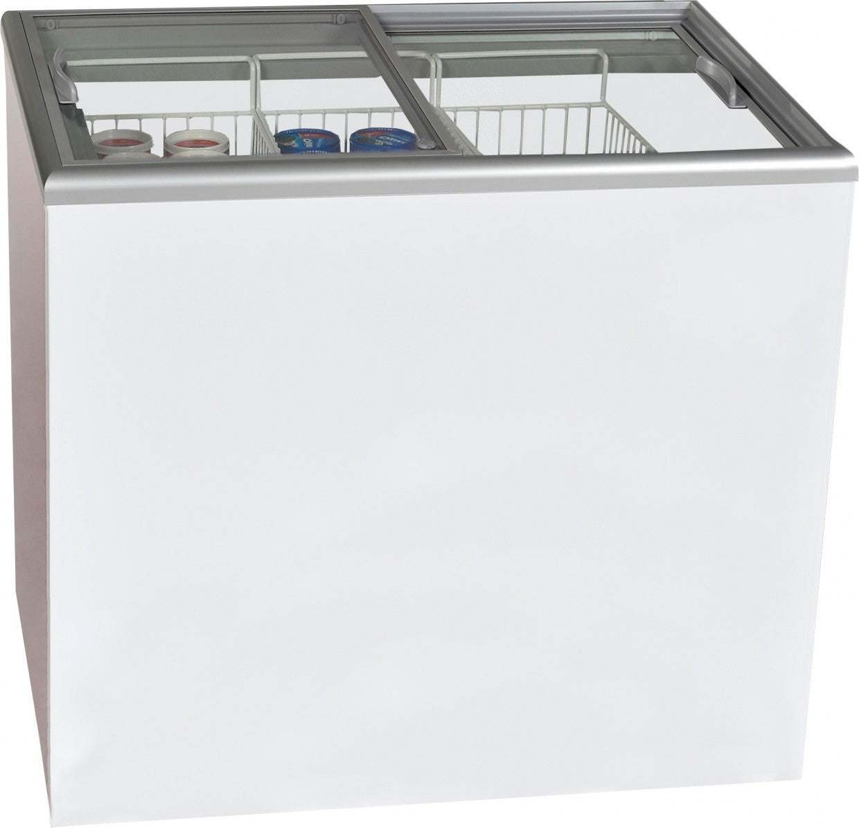 Congélateur avec couvercle coulissant en verre 331 litres - Saro