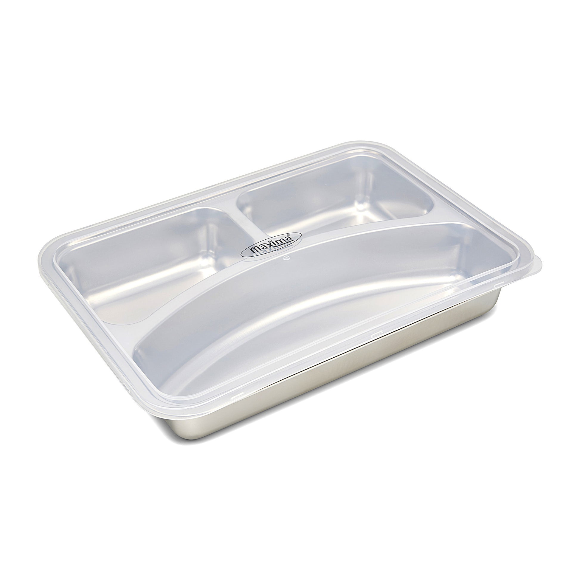 Couvercle pour assiette à 3 compartiments - Plastique - Compatible lave-vaisselle Maxima - vue 4 - Assiette spéciale pro CHR - Cuistéo