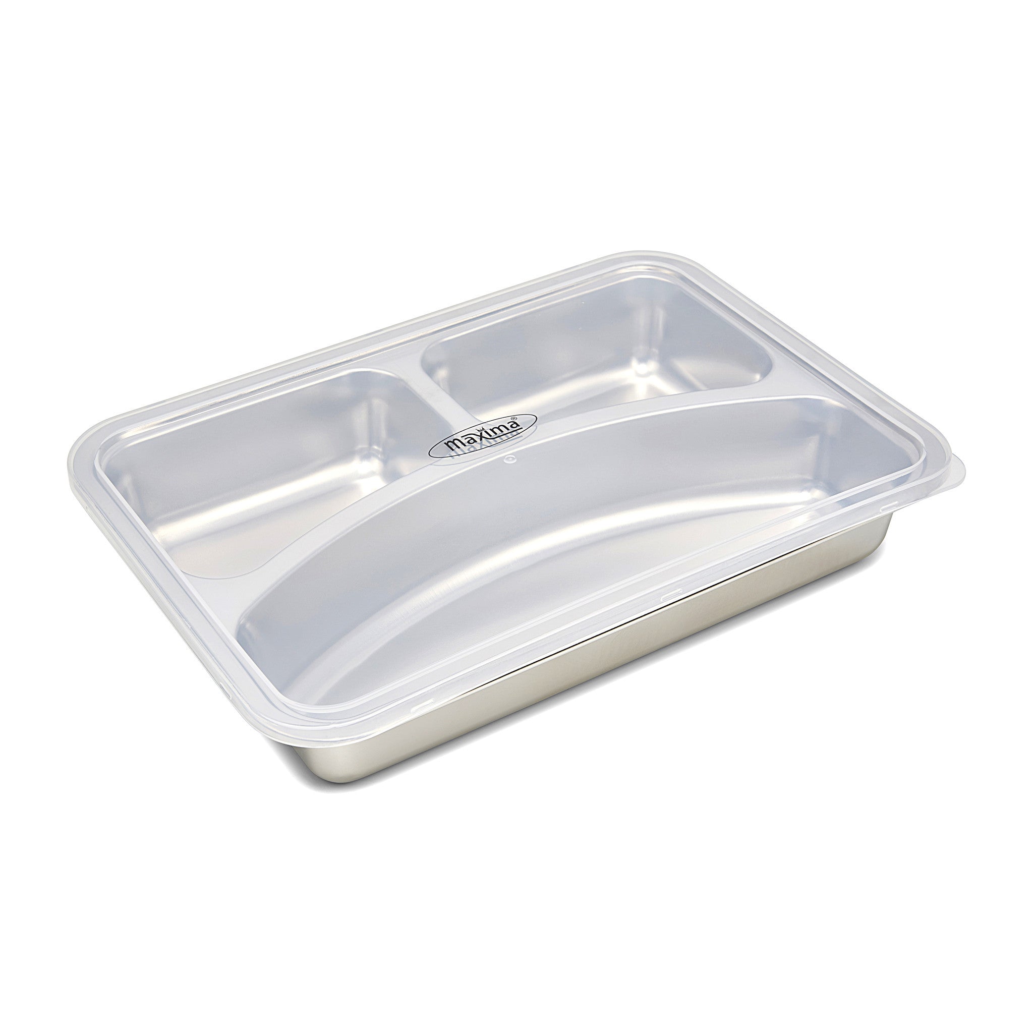Couvercle pour assiette à 3 compartiments - Plastique - Compatible lave-vaisselle Maxima - vue 4 - Assiette spéciale pro CHR - Cuistéo