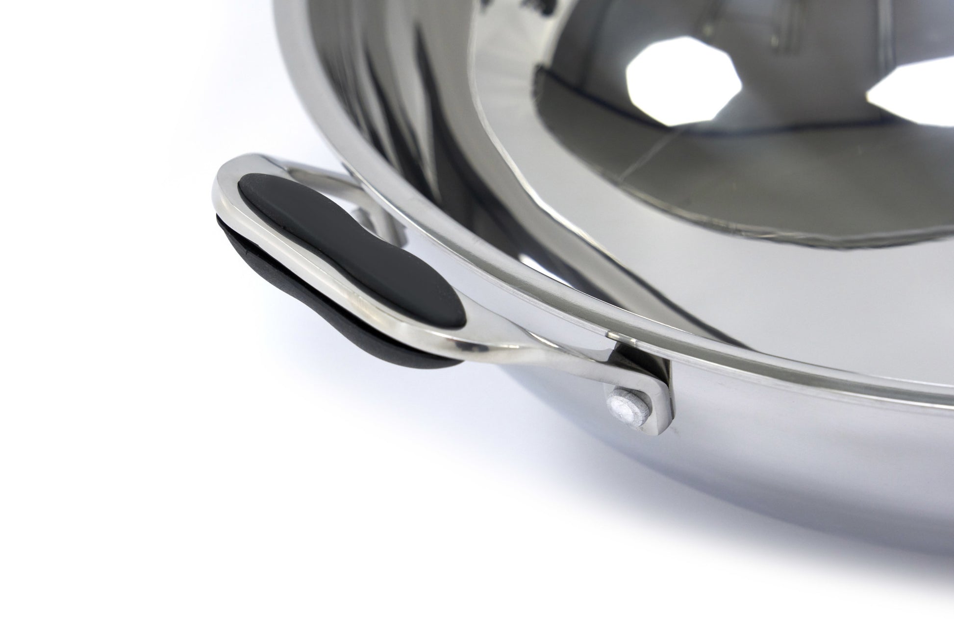 Poêle à wok - diam 36cm - inox - induction Maxima - vue 5 - Cuisson wok pro CHR - Cuistéo