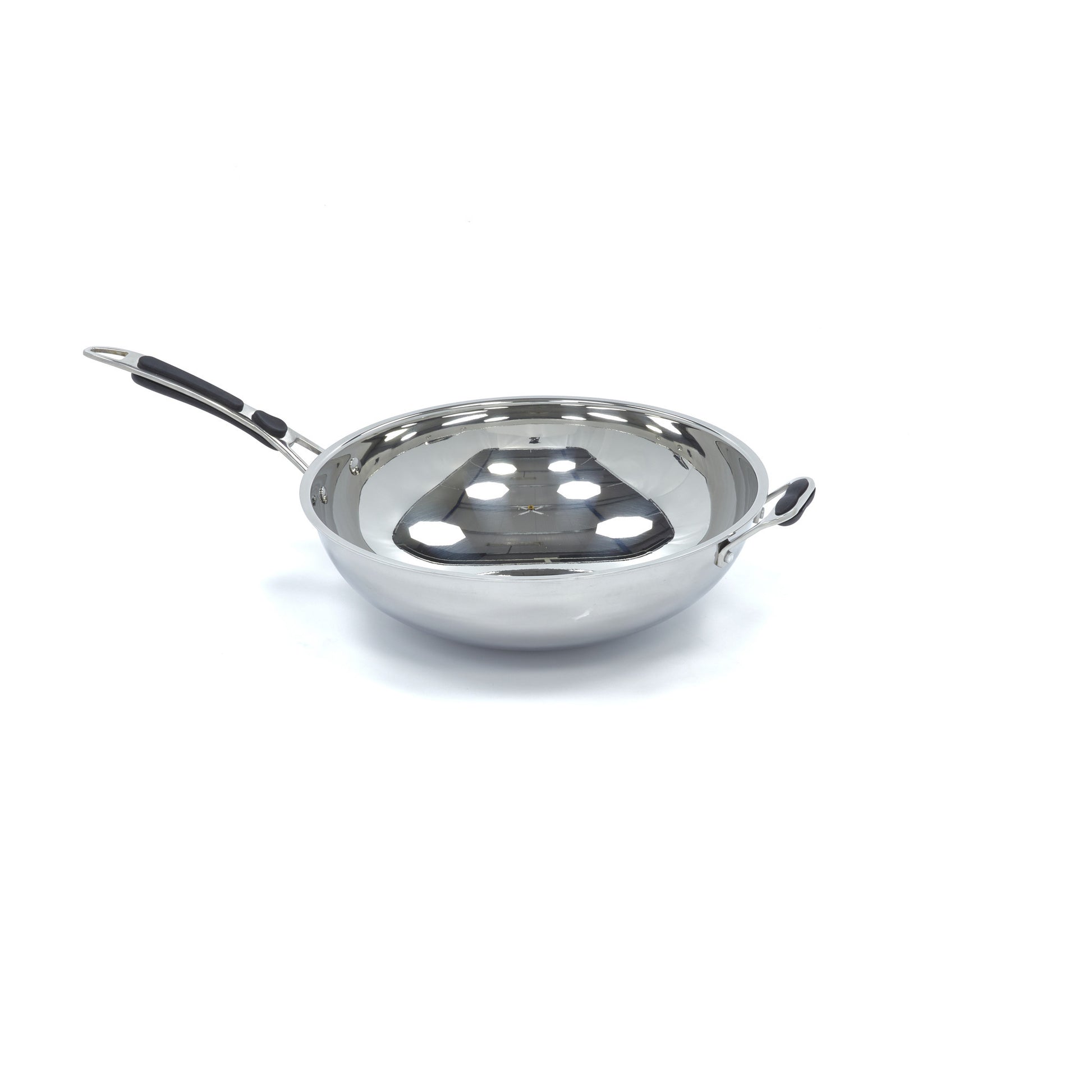 Poêle à wok - diam 36cm - inox - induction Maxima - vue 6 - Cuisson wok pro CHR - Cuistéo
