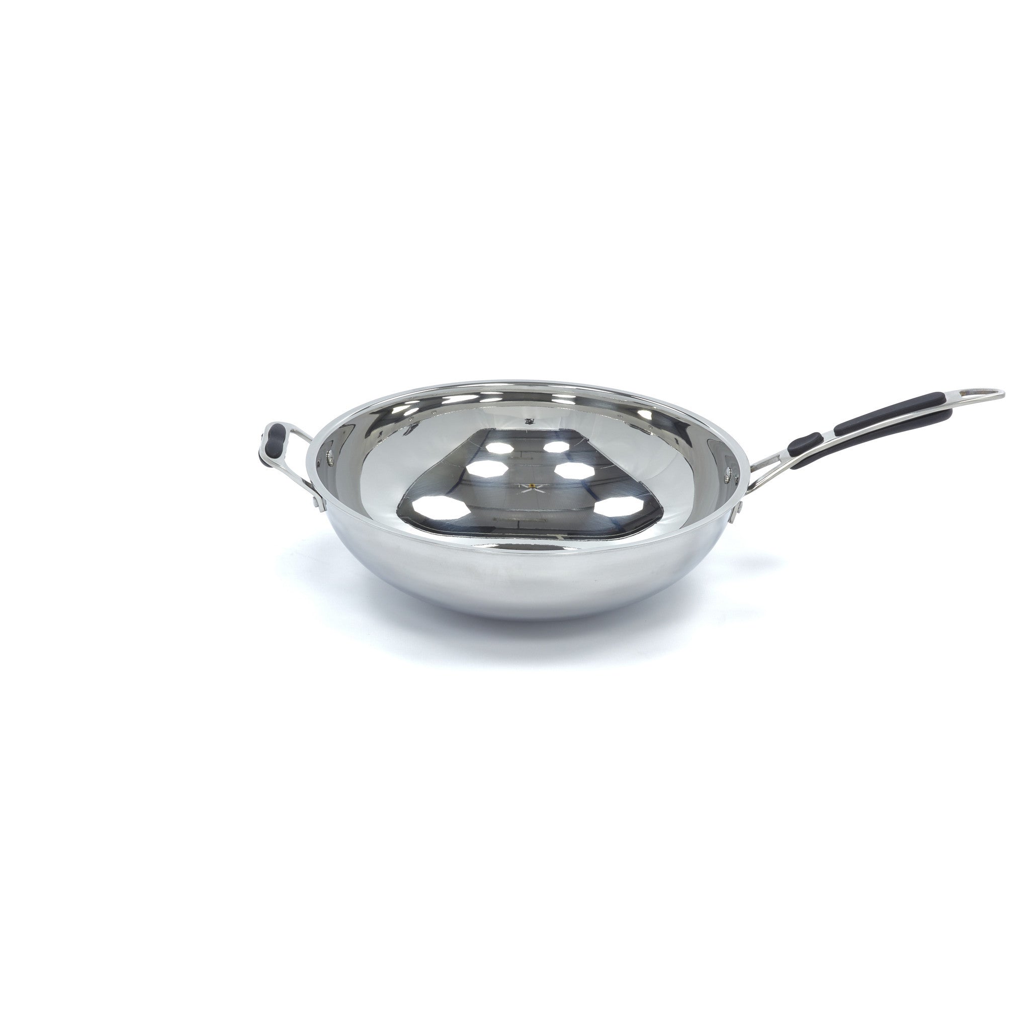 Poêle à wok - diam 36cm - inox - induction Maxima - vue 8 - Cuisson wok pro CHR - Cuistéo