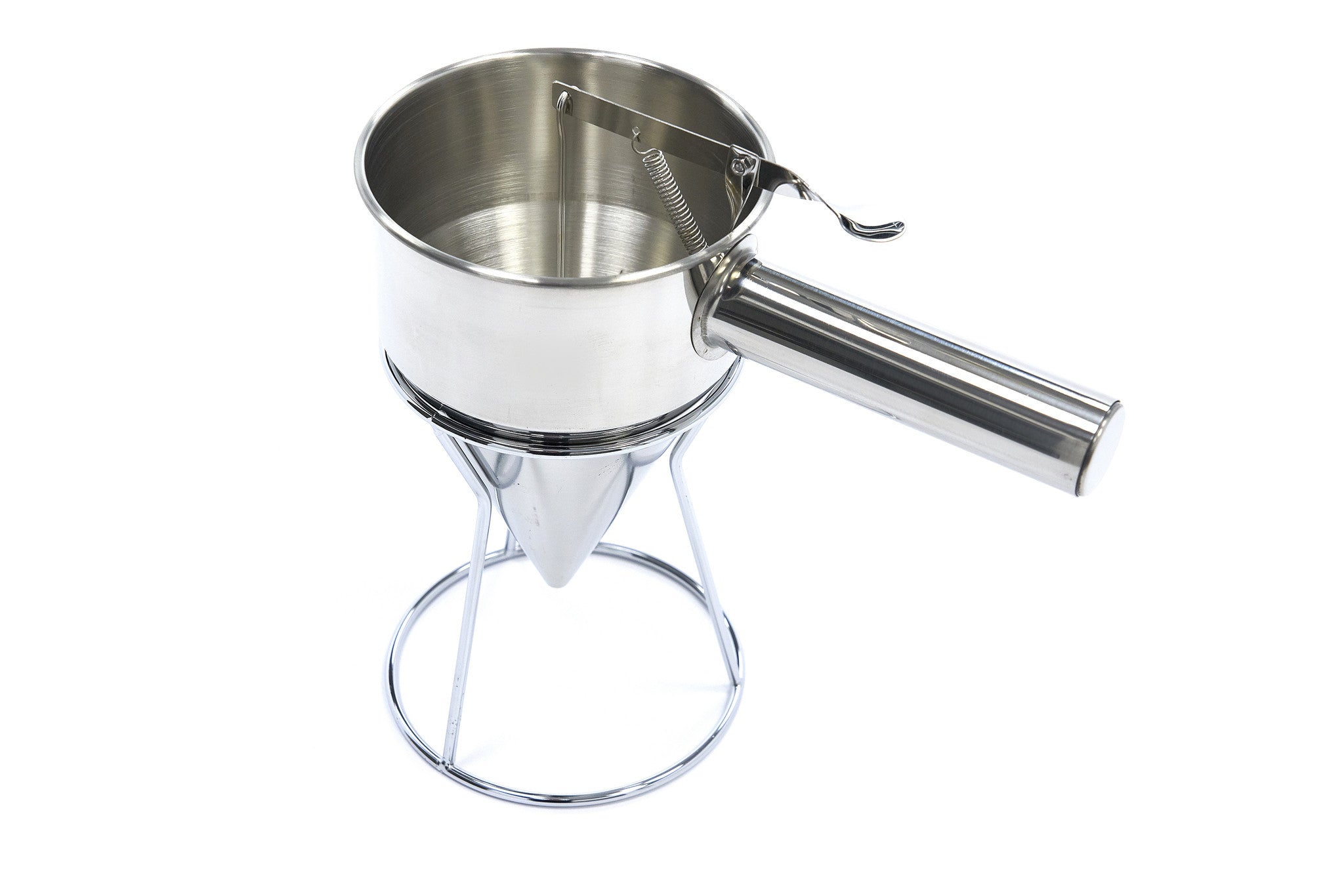 Distributeur de pâte à crêpes - 1,3 L - En acier inoxydable - bouton de dosage inclus Maxima - Ustensile dosage professionnel CHR - matériel cuisine pro - Cuistéo