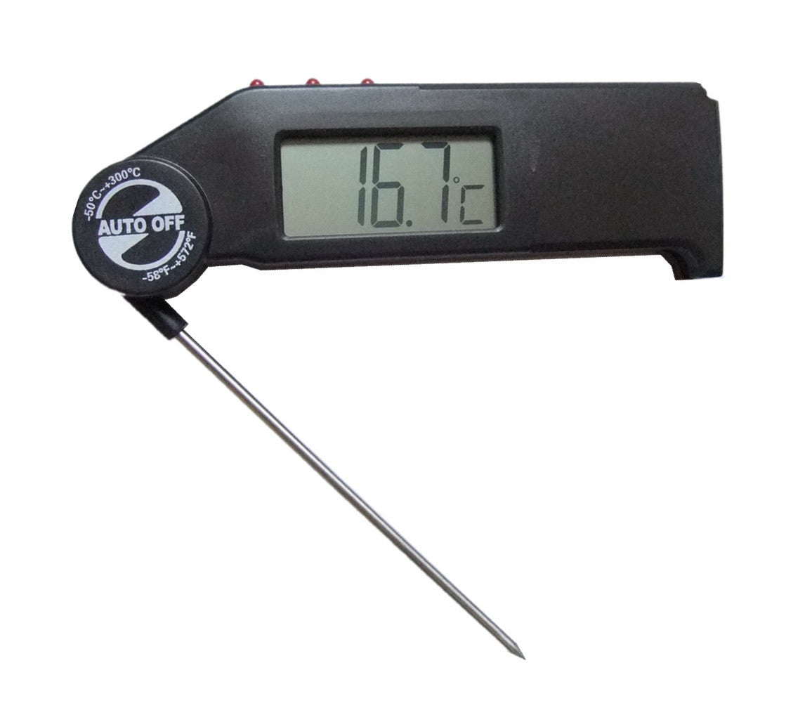 Thermomètre à sonde pliable Combisteel - Thermomètre et Minuteur professionnel CHR - matériel cuisine pro - Cuistéo