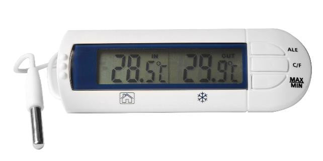 Thermomètre numérique - 50/+70°C - Alarme - Sonde 1,95m - 4719 Saro - Thermomètre et Minuteur professionnel CHR - matériel cuisine pro - Cuistéo