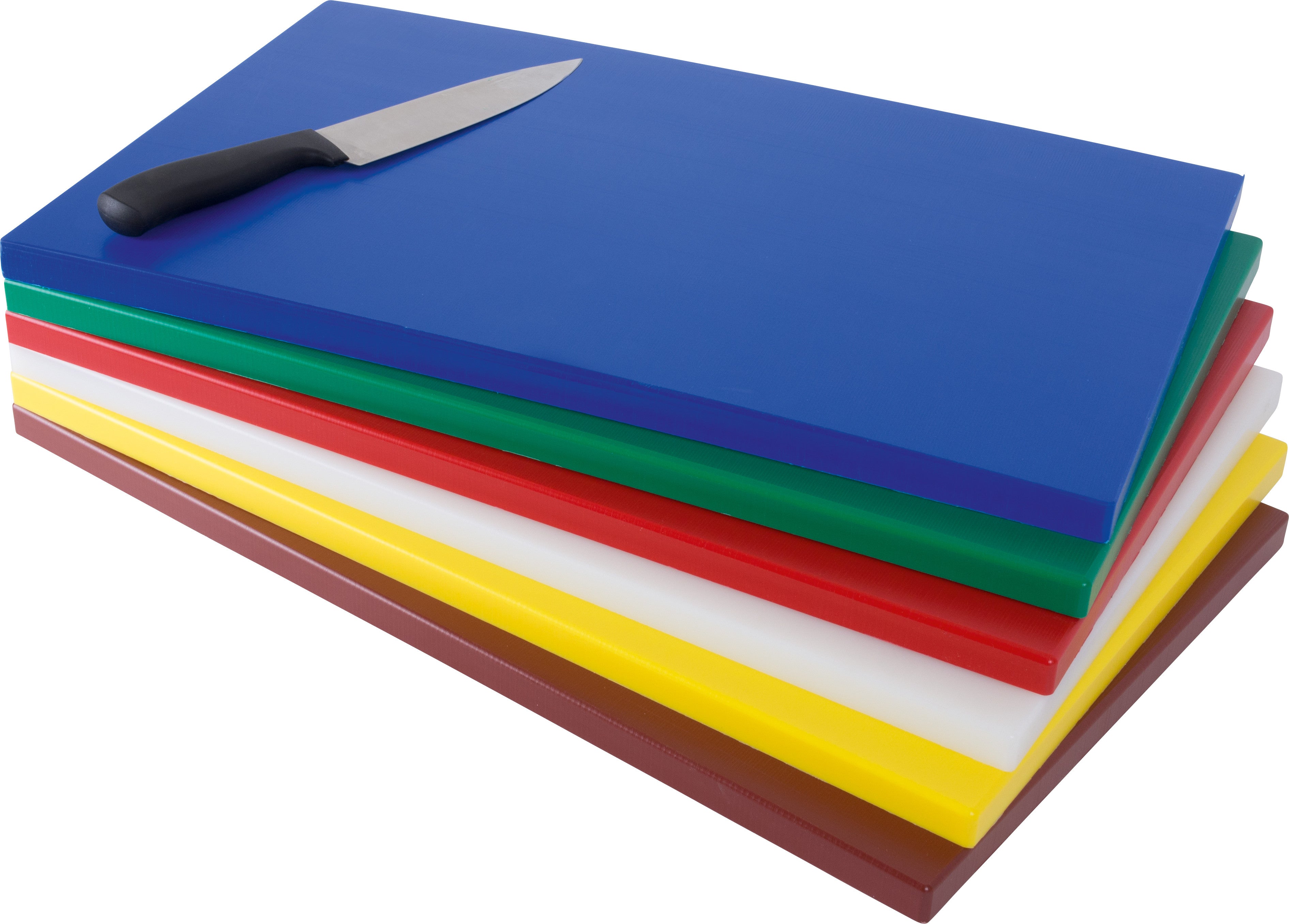 Planche découpe - PE - 530x325x18mm - GN 1/1 - Jaune - Volaille crue Saro - Planches à Découper professionnel CHR - matériel cuisine pro - Cuistéo