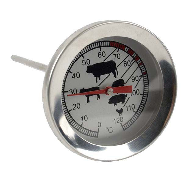 Thermomètre viande - 0/+120°C - Inox - Sonde - 4710 Saro - Thermomètre et Minuteur professionnel CHR - matériel cuisine pro - Cuistéo